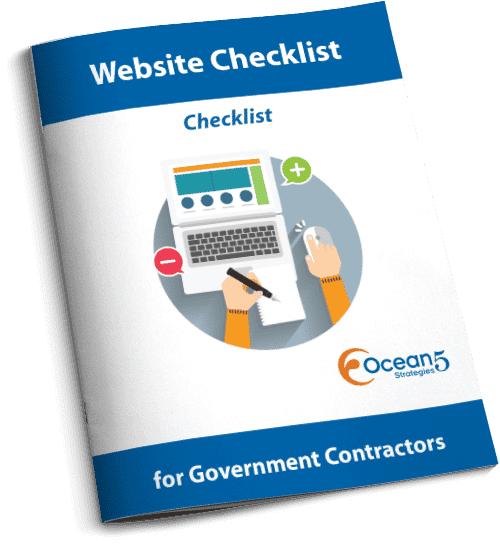 Website design and development checklist for government contractors cover