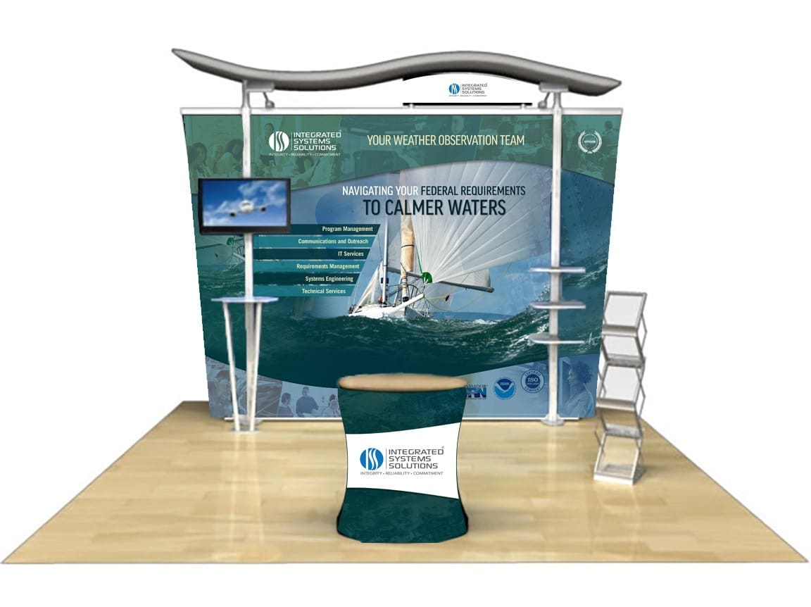 ISS-Calmer Waters-Booth-Mockup ISS GovCon Trade Show Booth Design
