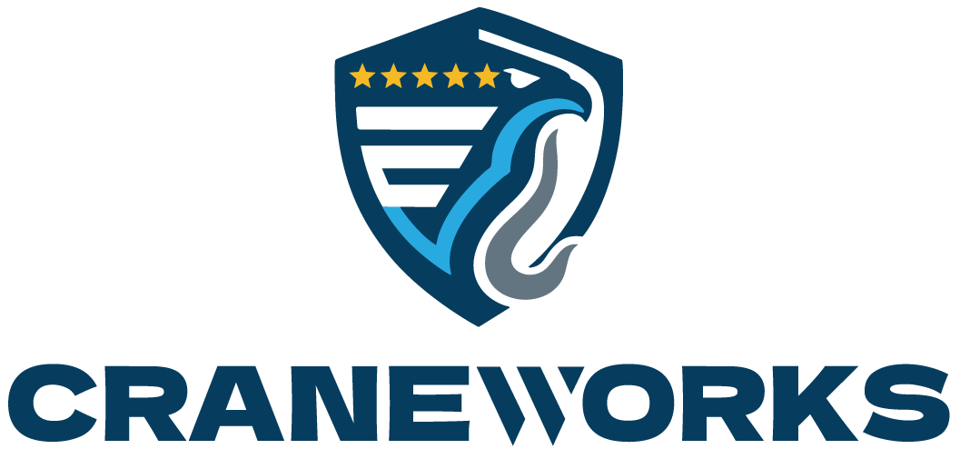 government contractor marketing and branding of Craneworks logo