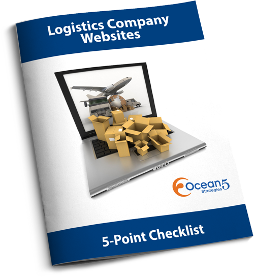 Website an design and development for logistics company 5-point checklist cover